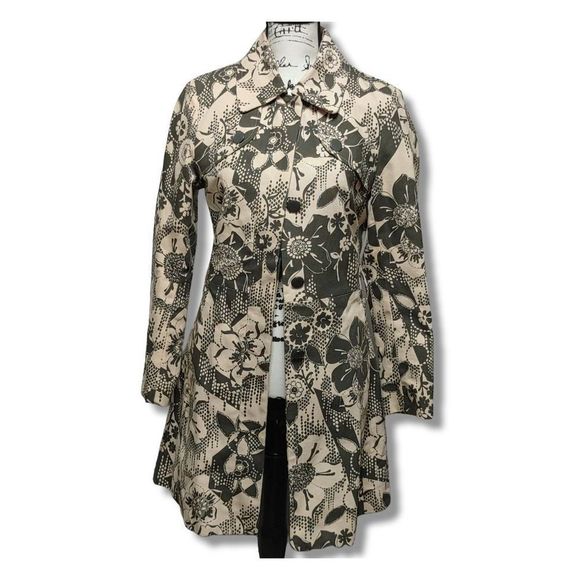 Ted Baker Jackets & Blazers - Ted Baker Floral Pattern Trench coat  Size 2